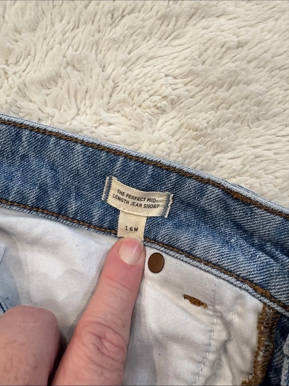 Madewell Light Blue Distressed Denim Cutoff Shorts